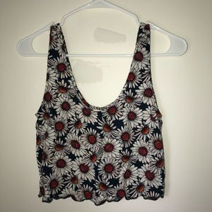 Sunflower Cropped Tank Top
